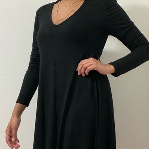 Short Black Dress with Choker